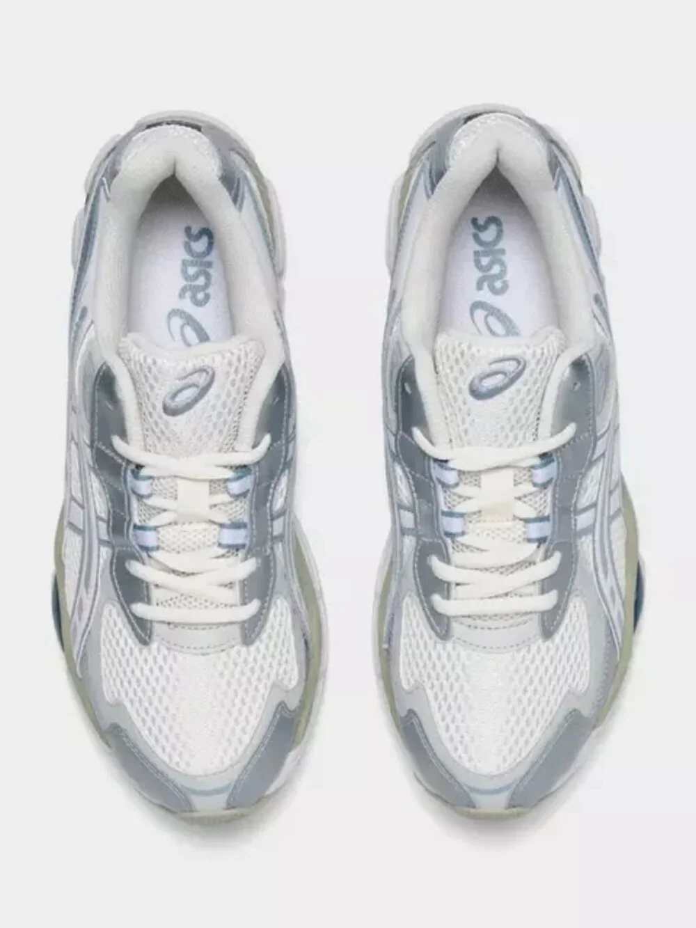 Women's ASICS GEL-NYC 2055 Shoes - Cream Dolphin Grey 1203A542 107 - Picture 13 of 14